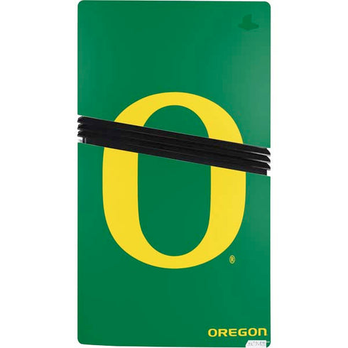 University of Oregon Yellow O on Green PS5 Pro Console Skin